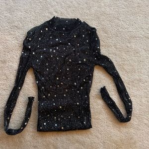 Sheer and stretchy top